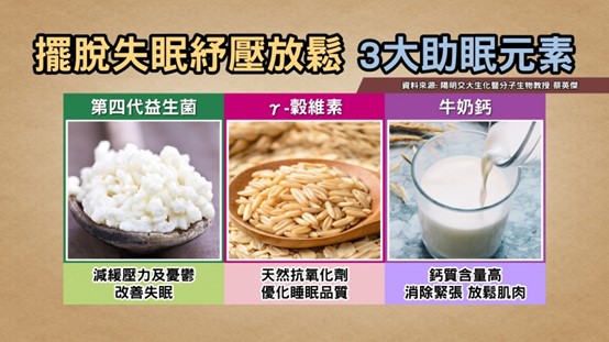 改善壓力型失眠,3大助眠元素搭配使用,效果再加乘。