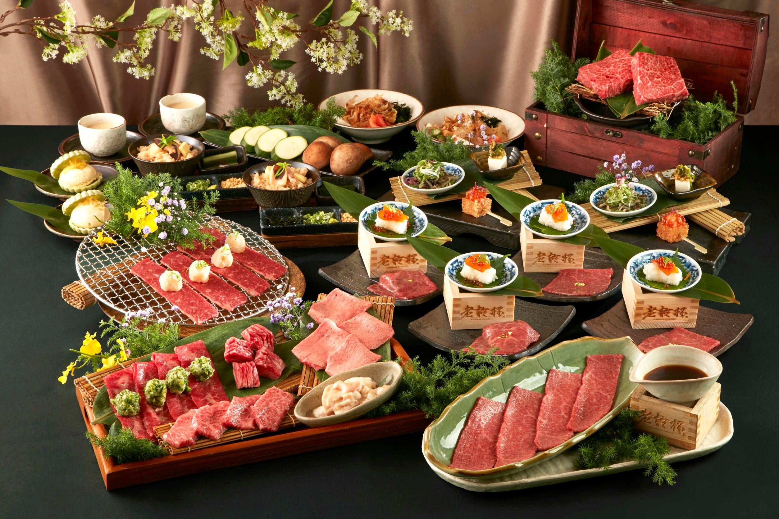 「老乾杯」於9月1日至11日推出「星辰饗月」中秋和牛饗宴。(圖/乾杯提供)