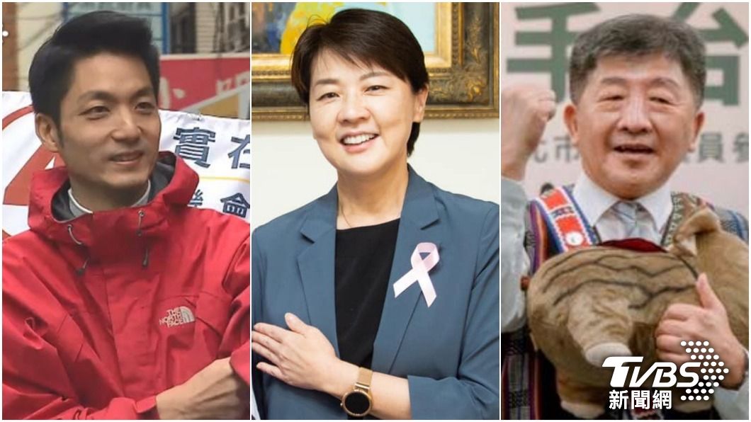 北市三角督局勢成形。（圖／TVBS資料照、黃珊珊臉書、陳時中臉書）