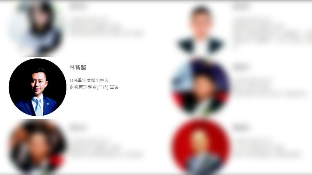 林智堅學經歷火速被更改。(圖/翻攝自中華大學官網)