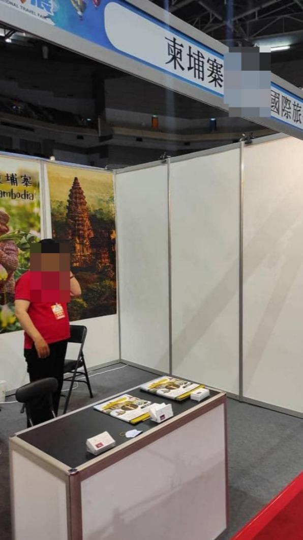 柬埔寨攤位乏人問津。(圖/翻攝自爆料公社)