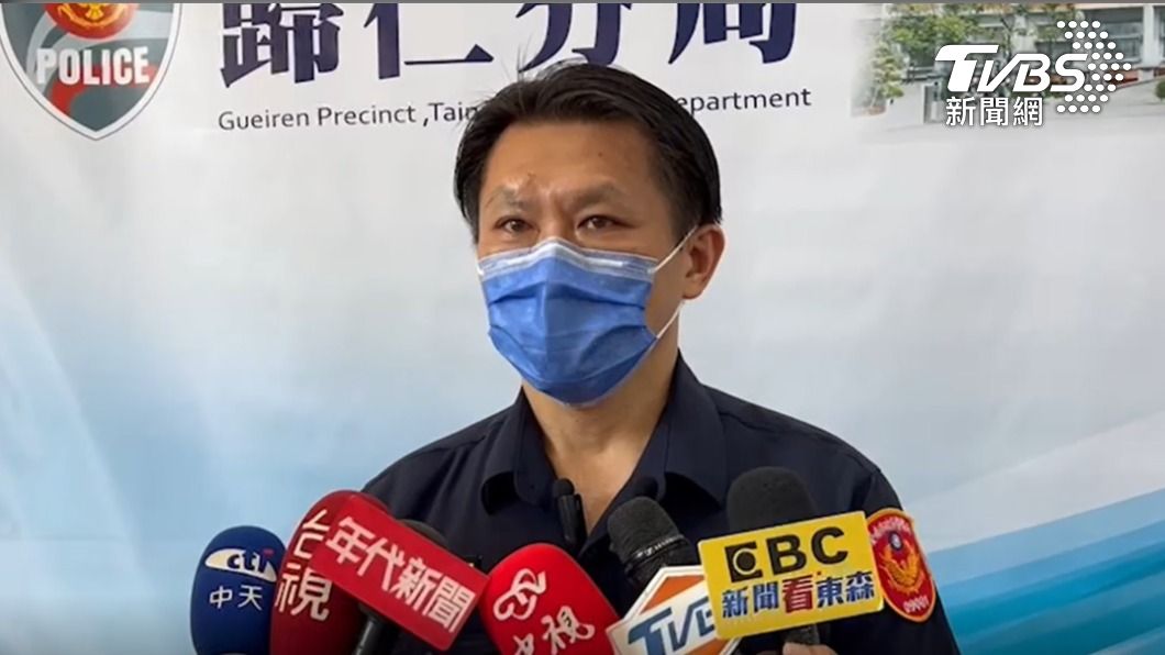台南歸仁警分局長邱顯良。(圖/TVBS)