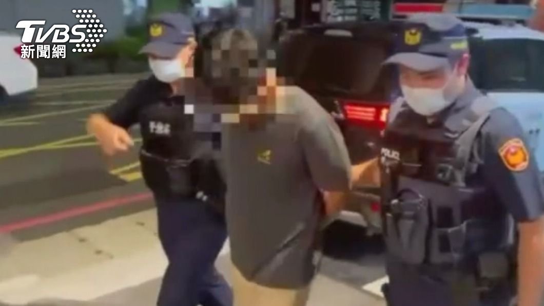 賴嫌再度被新莊警方逮捕。(圖/TVBS)
