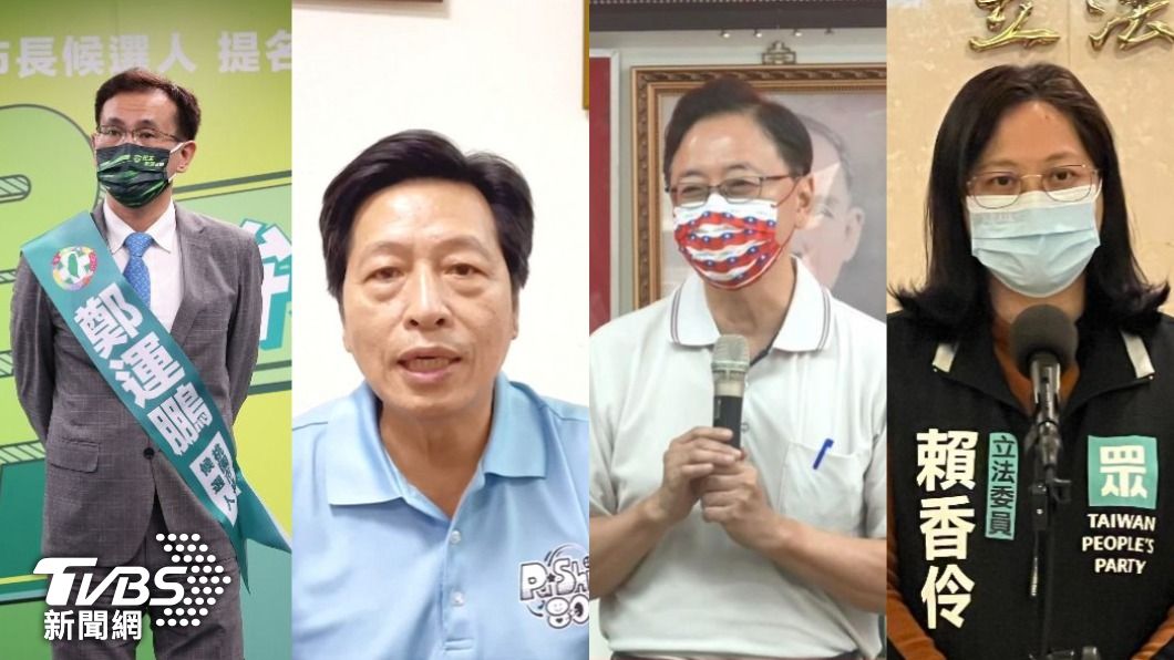 桃園市長參選人鄭運鵬、鄭寶清、張善政、賴香伶。(圖/TVBS資料畫面)
