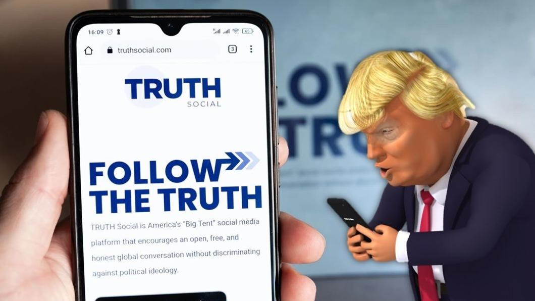 Truth social目前在APP商店中的社交軟體排名為30名，只提供美國和加拿大用戶使用。（圖／翻攝自Crashnet）