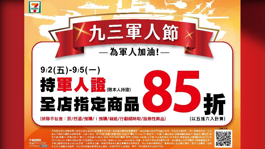 7-ELEVEN推出軍人節優惠。（圖／業者提供）