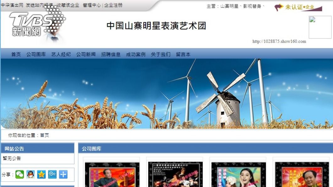 山寨明星藝術團(TVBS/翻攝官網)