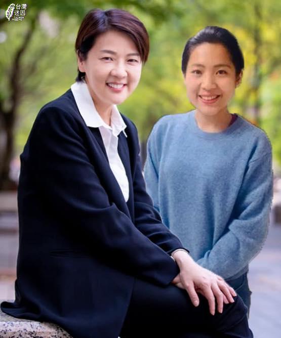 台北市長參選人黃珊珊及北市議員徐巧芯。(圖/翻攝自台灣迷因臉書)