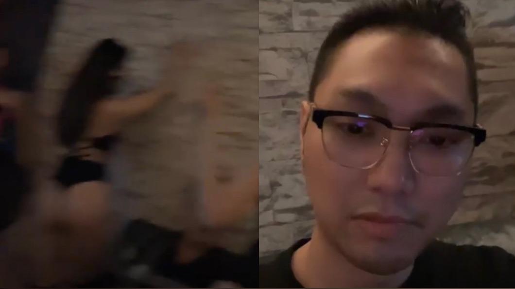 連千毅PO出和5位辣妹在包廂狂歡的影片。(圖/翻攝自連千毅臉書)