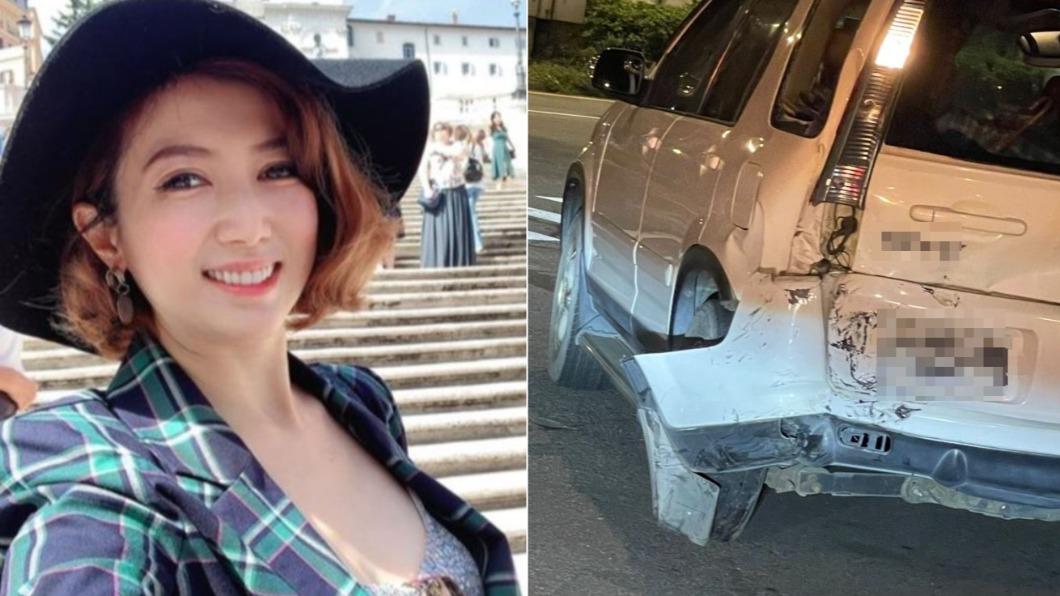 廖家儀車禍!車尾撞爛全毀「虛弱爬出」痛哭:我為什麼在這
