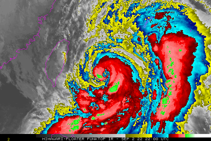 軒嵐諾滿血回歸,可能再轉為強颱。(圖/翻攝自NOAA)