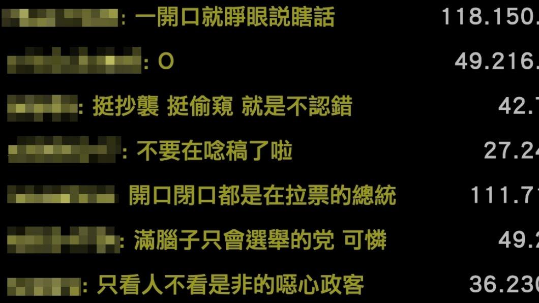 網友批評,總統開口閉口都在拉票。(圖/翻攝自PTT)