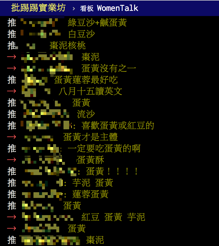 最多人推崇蛋黃和棗泥口味。（圖／翻攝自PTT）