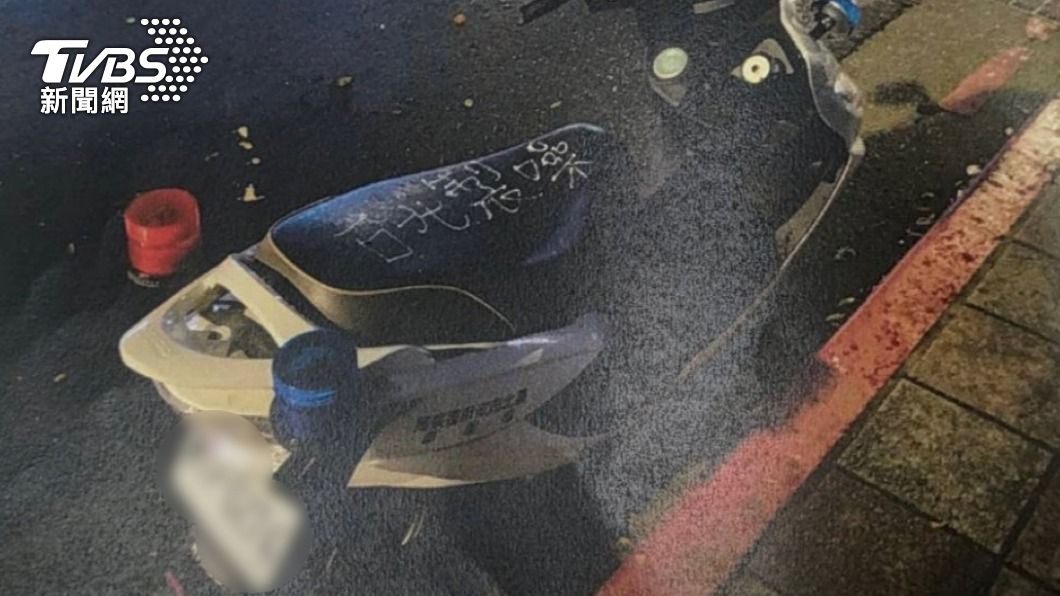 立可白寫「台北製躁」!警機車椅墊遭塗鴉 這理由不起訴