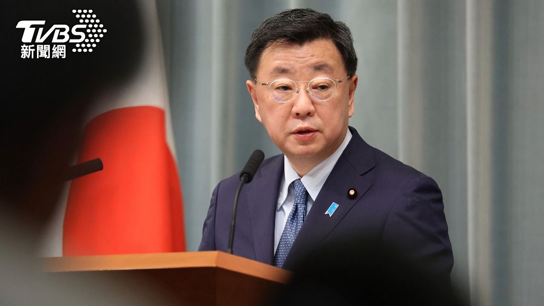 日本官房長官松野博一。（圖／達志影像美聯社）