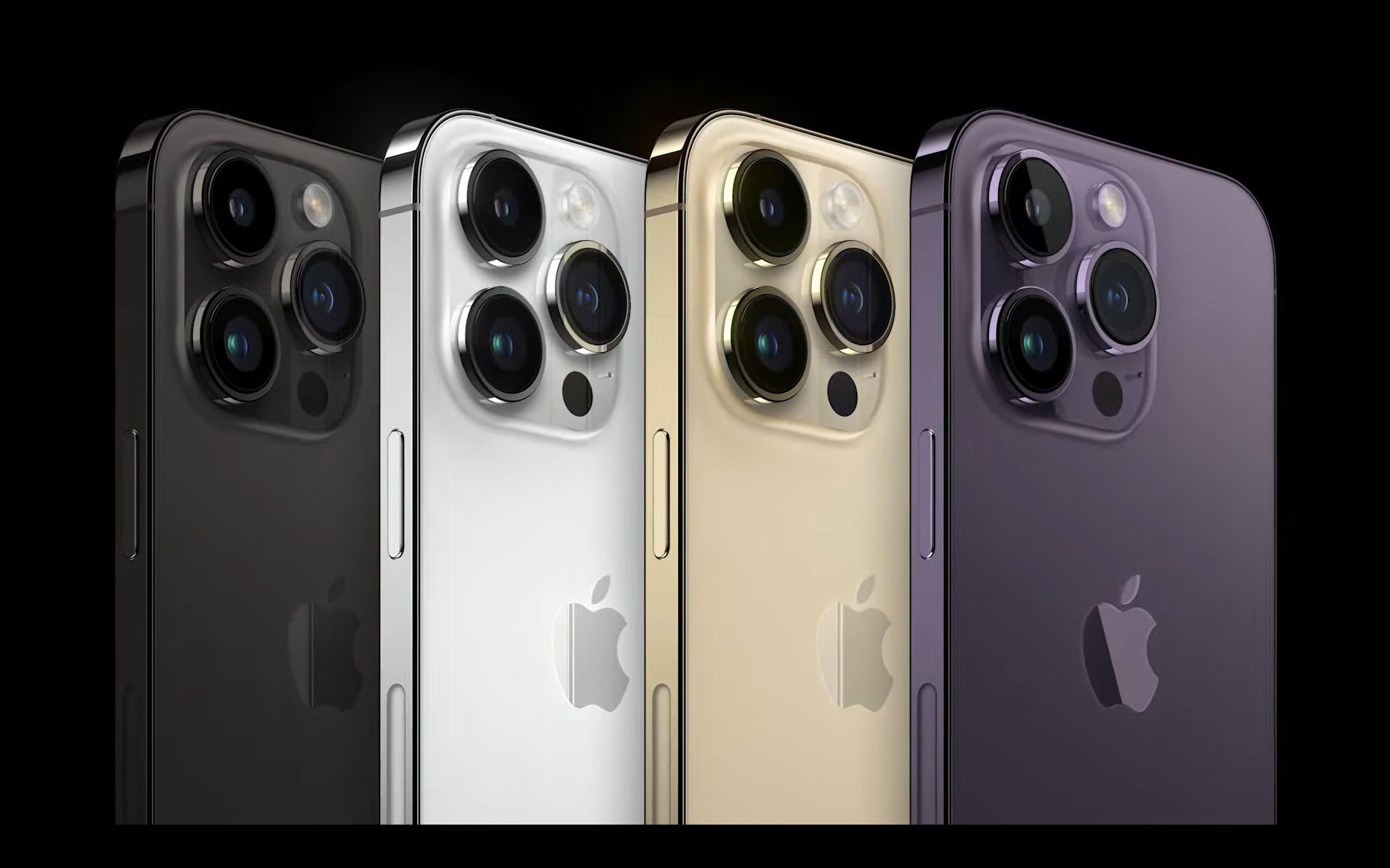 iPhone 14 Pro系列顏色。(圖/翻攝Apple Event)