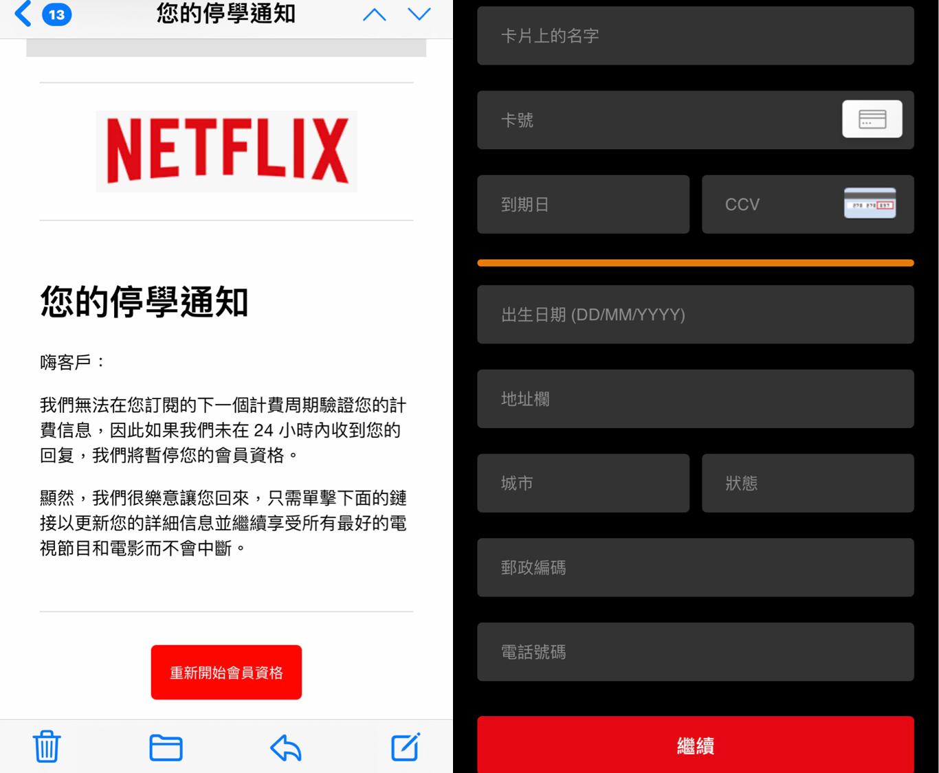 詐騙網站要求輸入信用卡號及個人資料。（圖／翻攝自PTT）