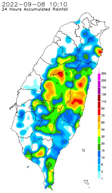 今日部分地區有雨。(圖/NCDR)
