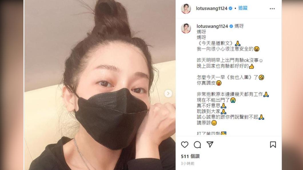 王彩樺在IG、FB同步道歉。(圖/翻攝自王彩樺IG)