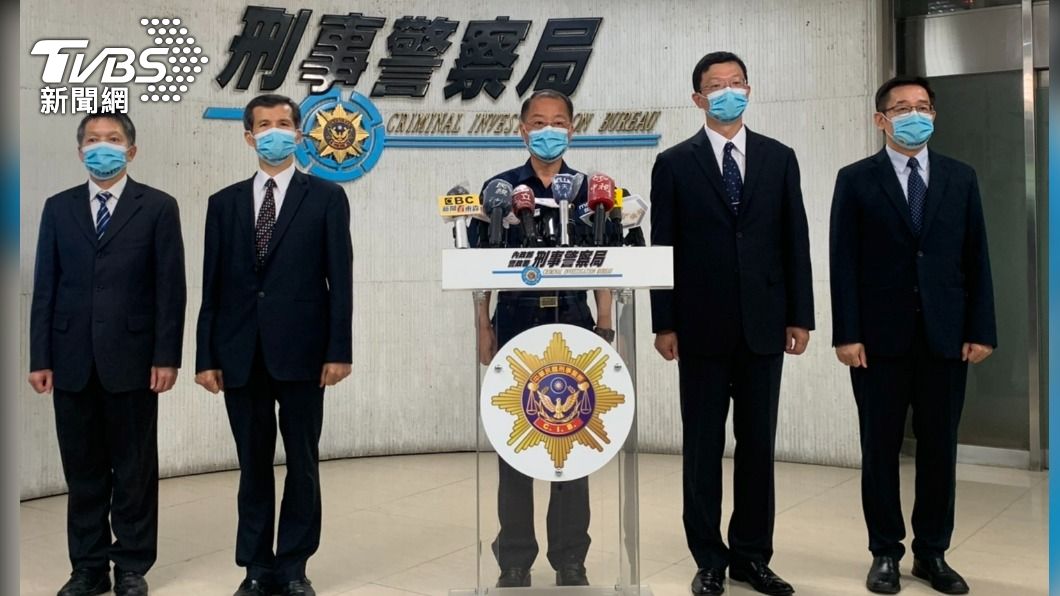 警政署長黃明昭(中)特別主持成果記者會。(圖/TVBS)