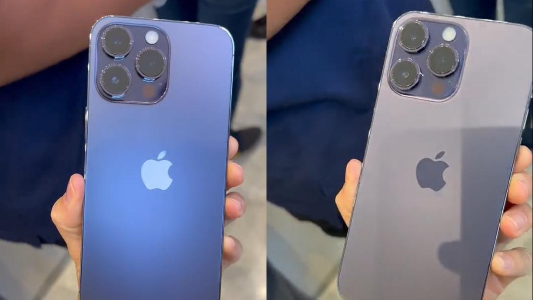 國外網友分享iPhone14 Pro Max實機的模樣。（圖／翻攝自推特）
