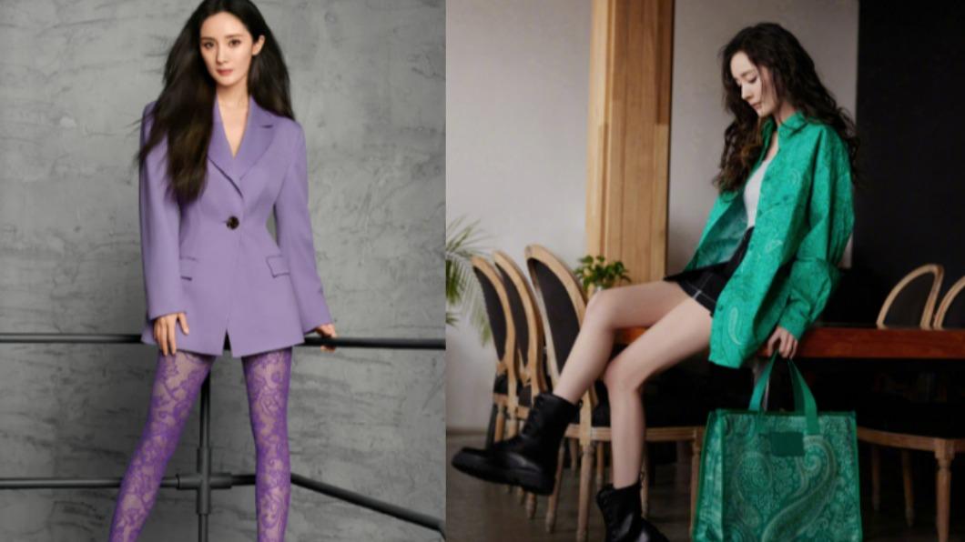 楊冪是大陸火紅的一線女星。(圖/翻攝自楊冪微博)