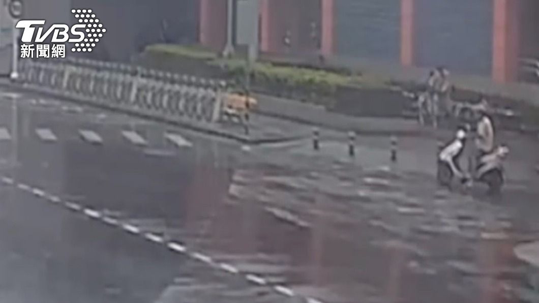 黃嫌將未上鎖腳踏車牽出。(圖/TVBS)