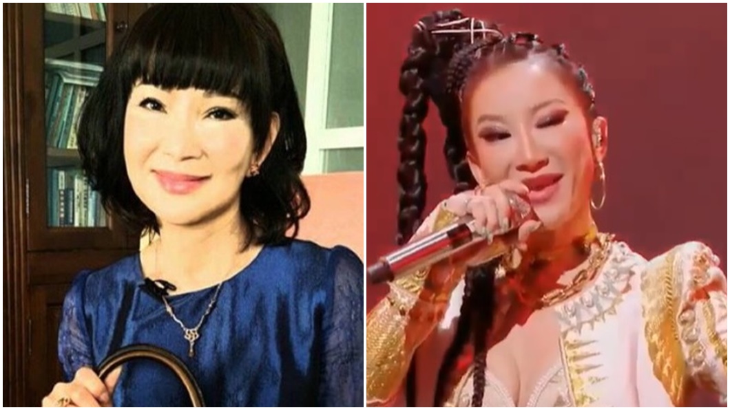 李玟(右)新造型被指撞臉司馬玉嬌(左)。(圖/翻攝自司馬玉嬌臉書、李玟臉書)