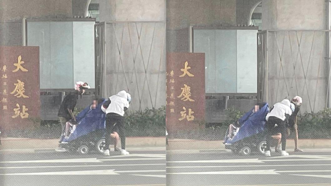 風雨見溫情!輪椅男難穿雨衣 騎士「暖相助」認證最美畫面
