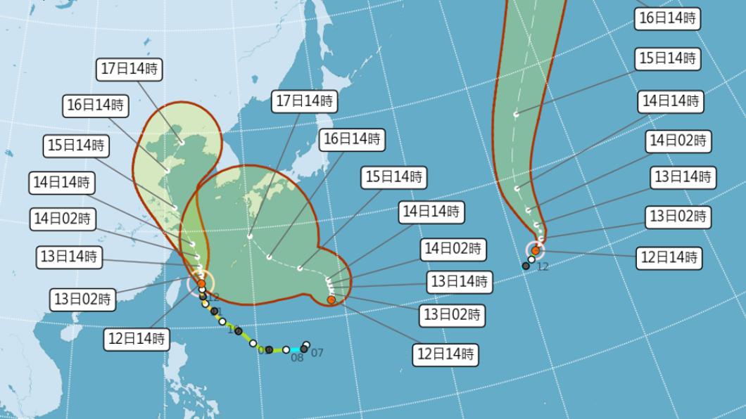 梅花加速北轉離開!明起天氣回穩 「南瑪都」不排除離台更近