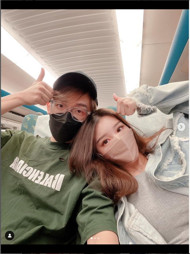 酷炫和柔柔感情相當融洽。(圖/翻攝自@kevin0204660 IG)