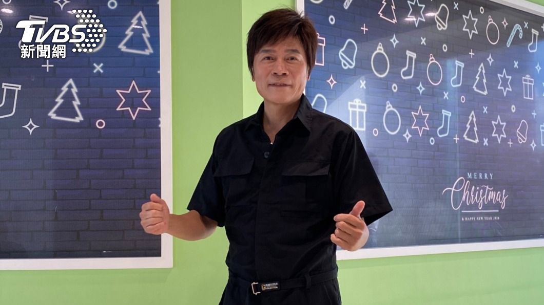 洪榮宏露面受訪。（圖／林彥君攝）