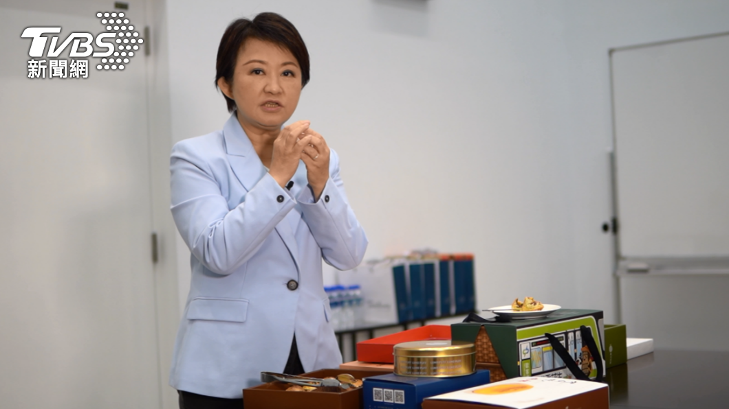 盧秀燕稱自己是甜點控。(圖/TVBS)