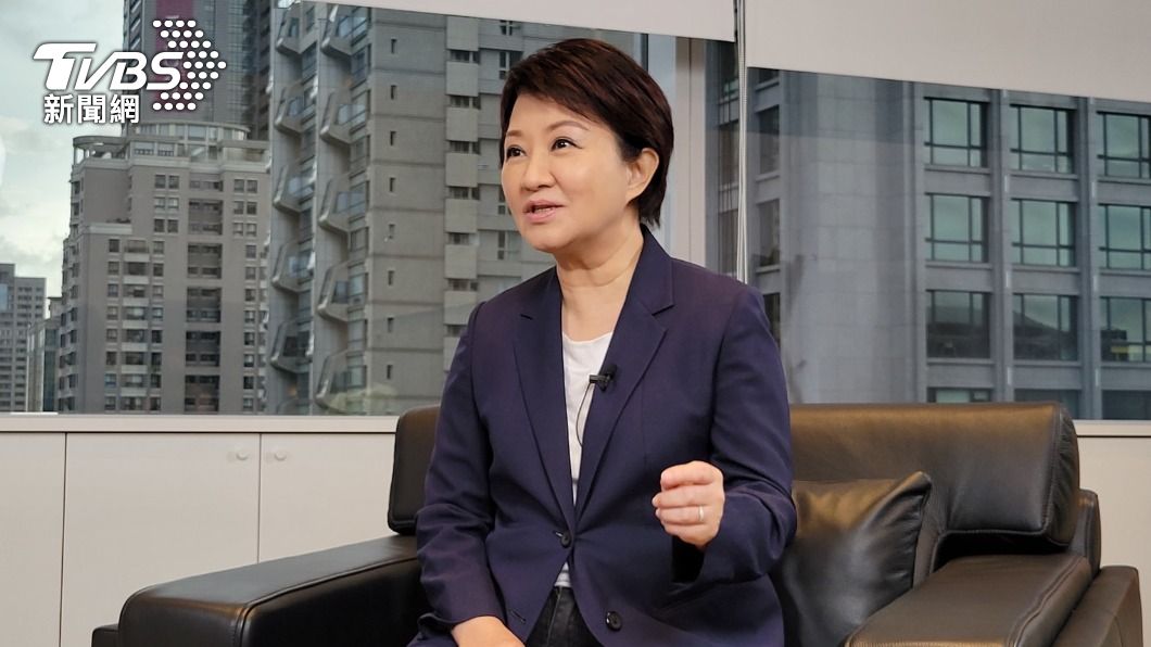 台中市長盧秀燕接受《TVBS新聞網》專訪。(圖/TVBS)