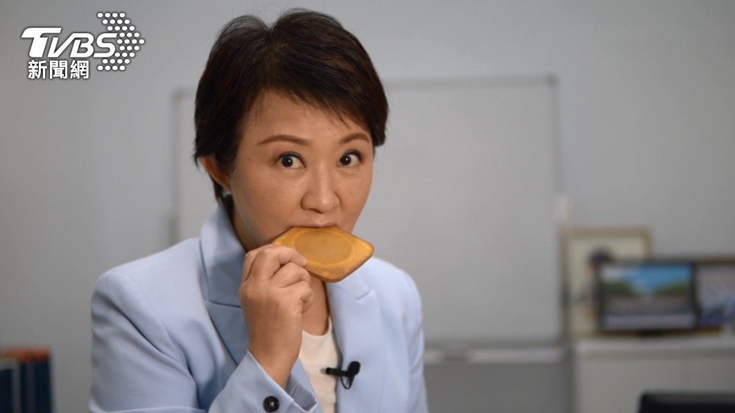 台中市長盧秀燕說,希望自己能夠打破「連任魔咒」。(圖/TVBS)