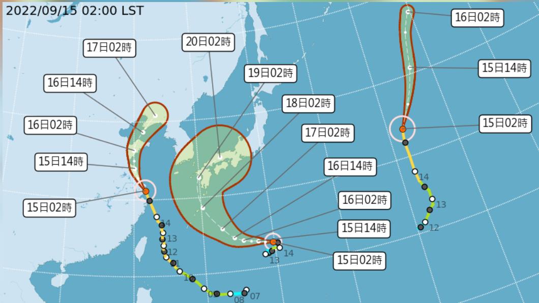 今多雲到晴午後短暫雨 三颱共存短期對台無影響