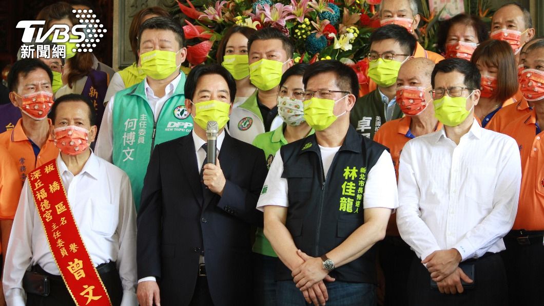 副總統賴清德今（15）日啟動輔選行程，首站就來到新北市為林佳龍站台。（圖／TVBS）