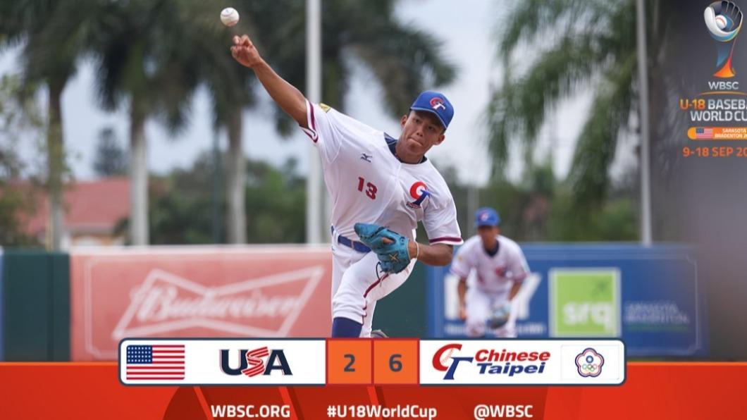 U18世界盃棒球賽陽念希7局完投 台灣賞美國首敗