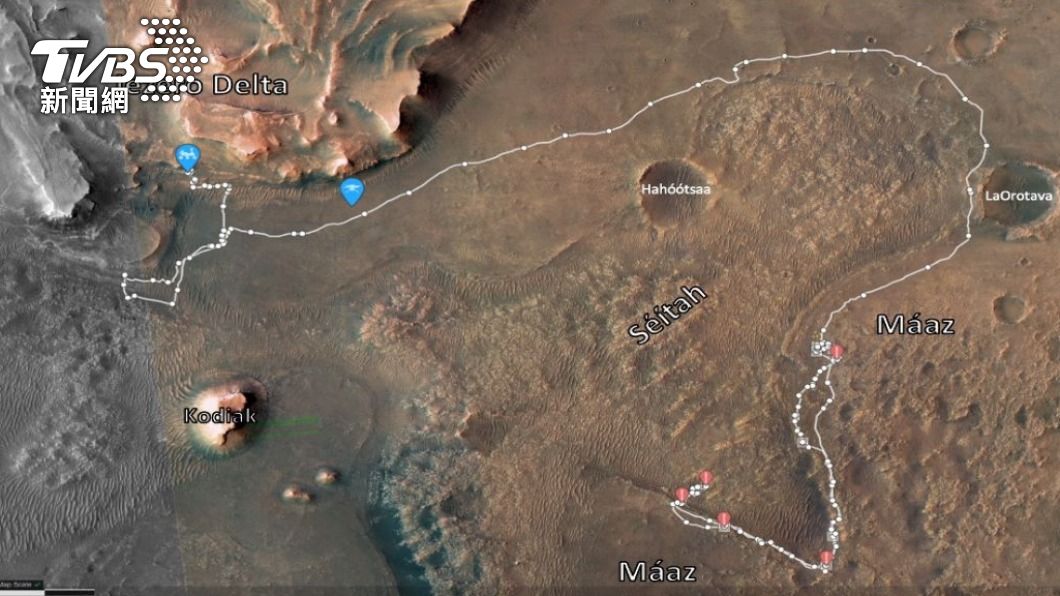 尋找火星生命足跡 NASA公布毅力號最新畫面