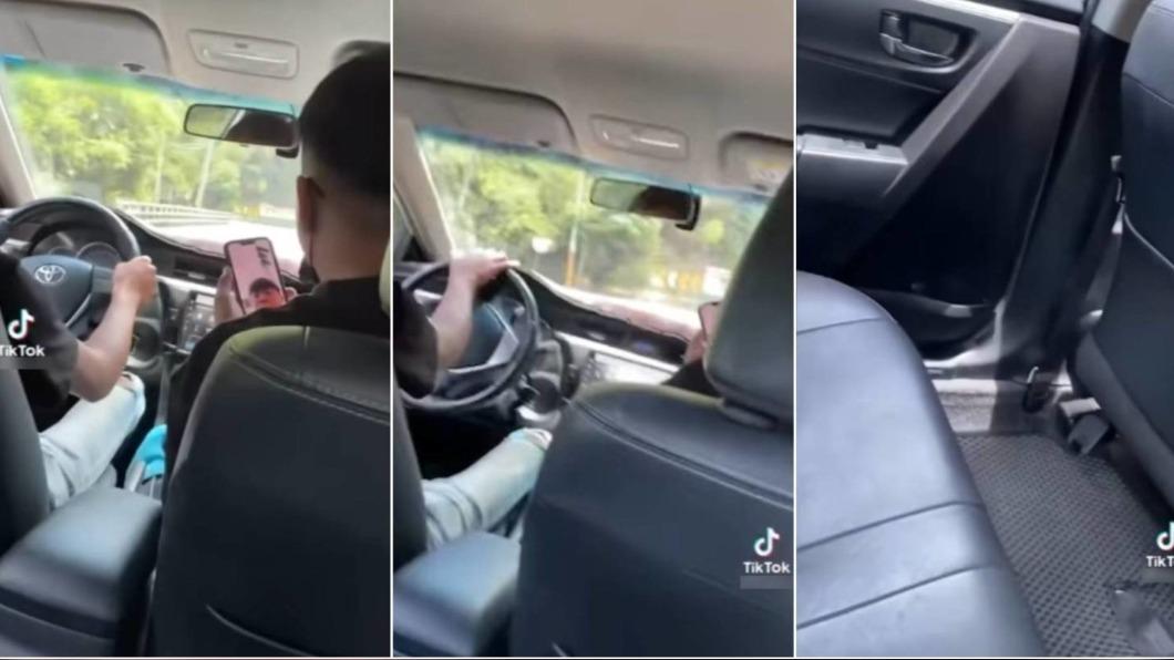 副駕駛拍完影片後就發生車禍。(圖/翻攝自抖音)