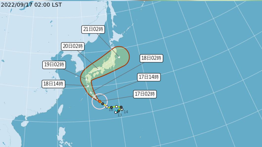 南瑪都變強颱將直撲日本 今受外圍環流影響北東部短暫雨