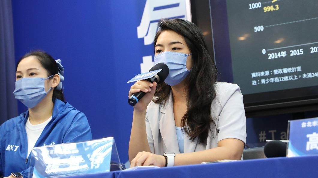 台北市議員候選人林杏兒、國民黨副發言人楊智伃。(圖/國民黨提供)
