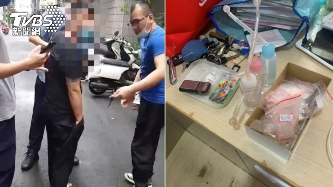 警方逮捕涉嫌黑吃黑的共犯,並起獲毒品等贓物。(圖/TVBS)