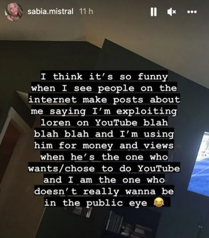 賽比亞在自己的Instagram限時動態反擊酸民。（圖／翻攝自太陽報）