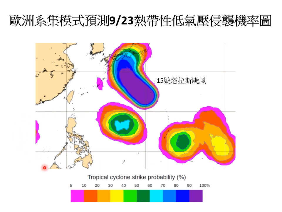 颱風預估在週四、週五生成機率高。(圖/翻攝自賈新興YouTube)