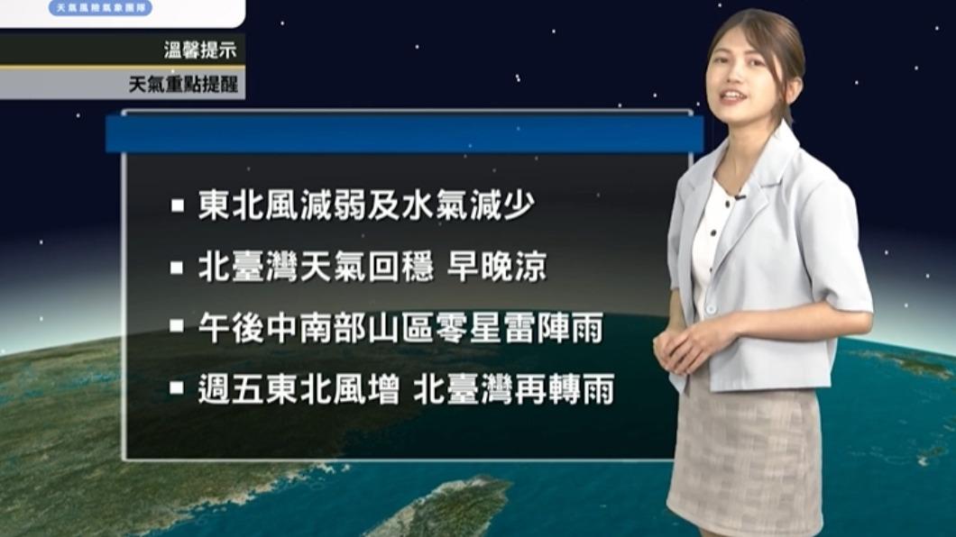 北台灣早晚溫差大。(圖/翻攝自天氣風險臉書)
