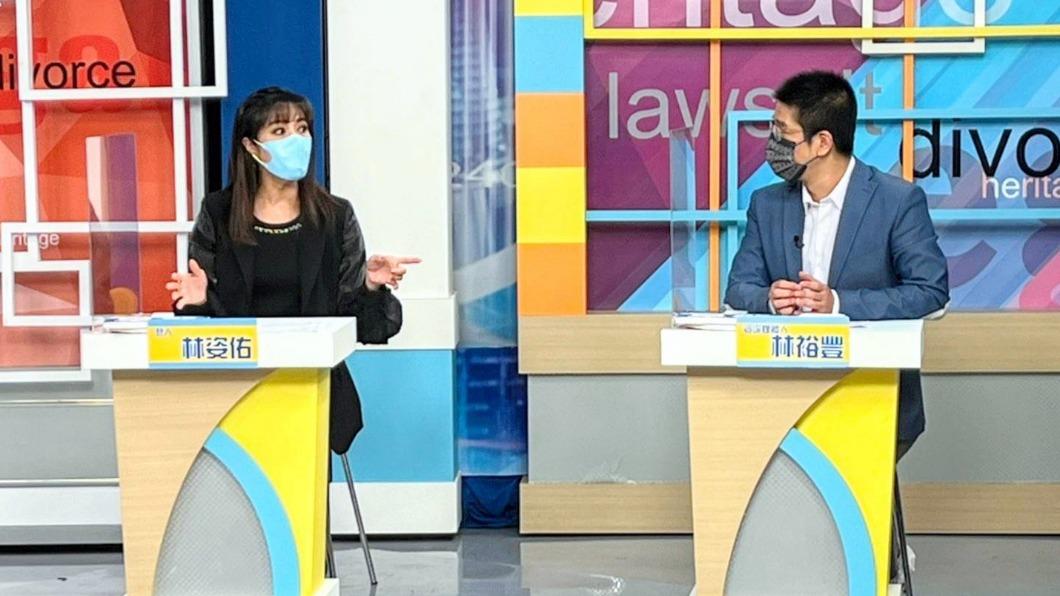 林姿佑(左)、資深媒體人林裕豐(右)。(圖/和展影視提供)
