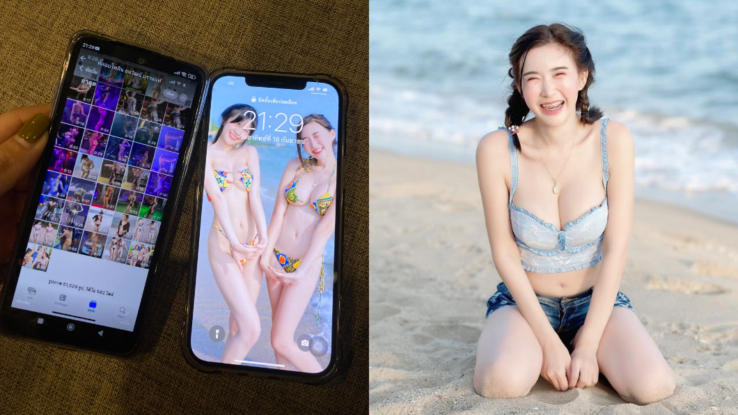 該網紅最近想購買iPhone14想把原本的舊手機iPhone 12pro Max出售。(圖/翻攝自臉書Kanokyada Jit-Amphan)