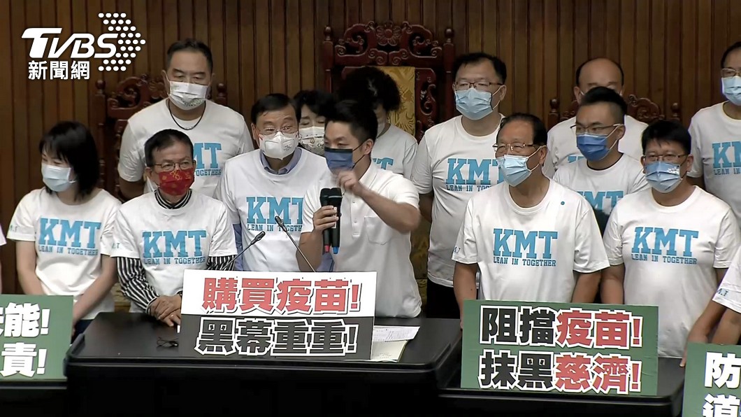 國民黨立院黨團上週五在立院杯葛蘇貞昌施政報告。(圖/TVBS)