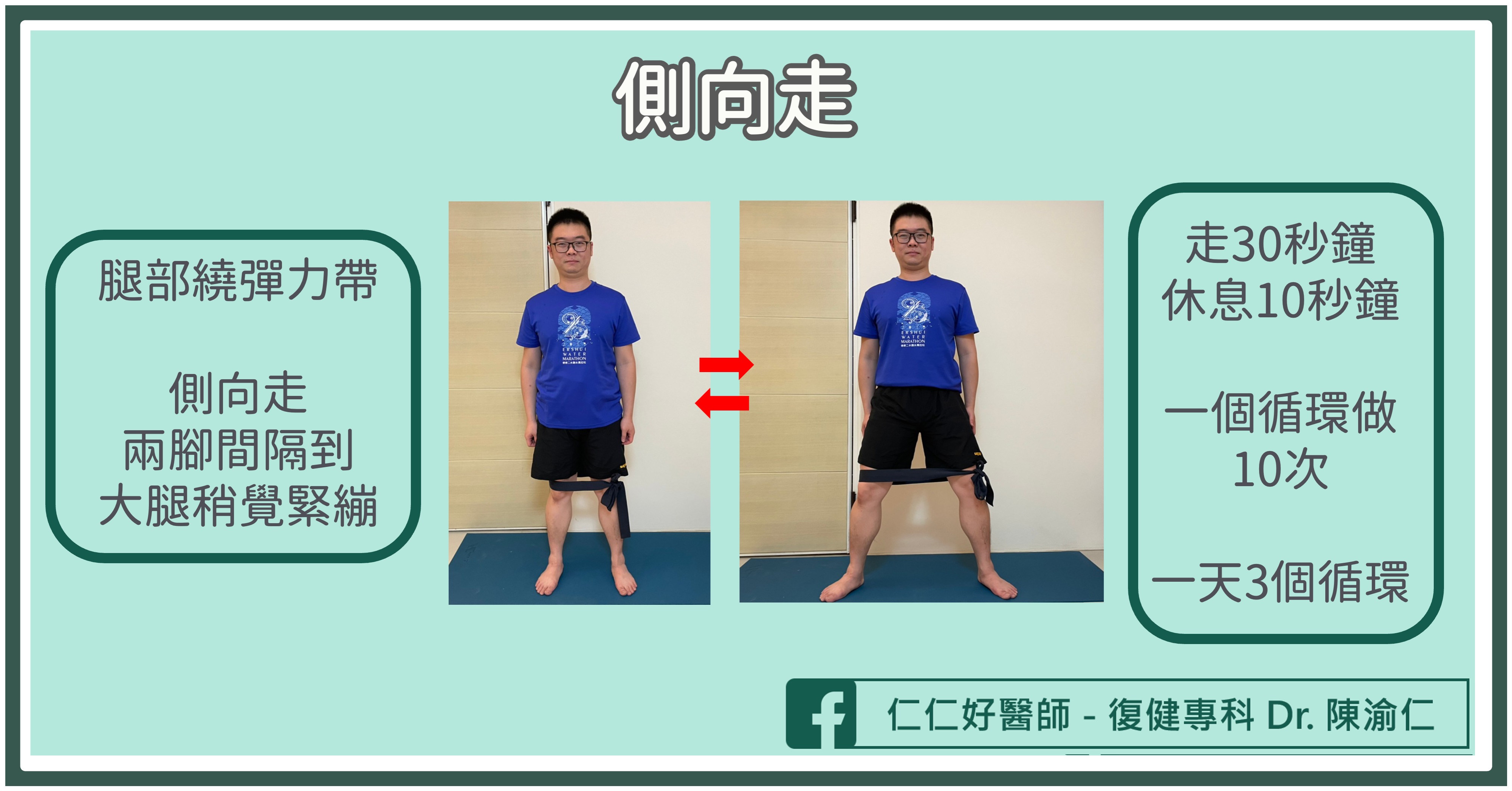 側走練肌力。(圖/翻攝自陳渝仁醫師網站)